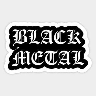 Black Metal label Sticker